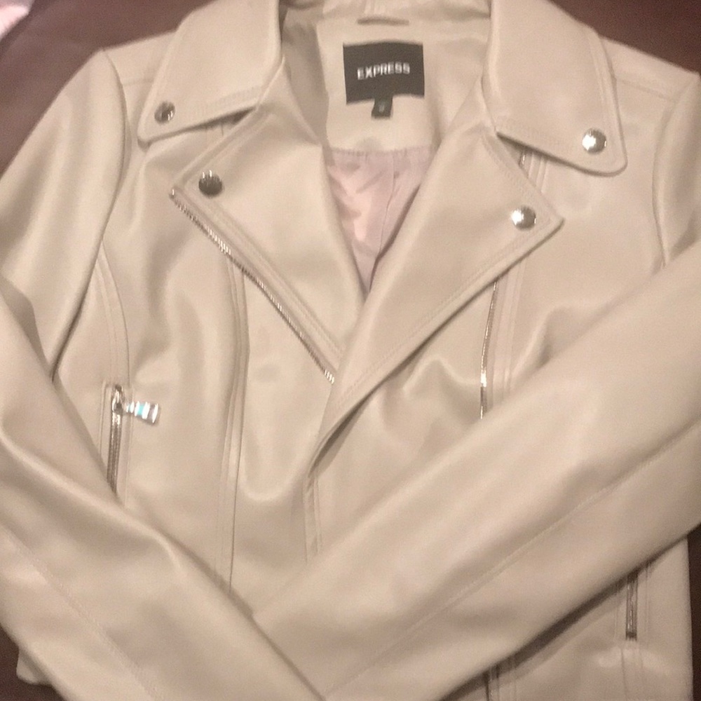 Faux Leather Express Moto Jacket